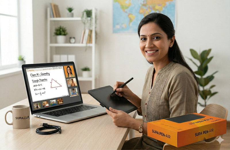 Best Digital Writing Pad for Online Teachers in India 2025 | SupaPen Air Review